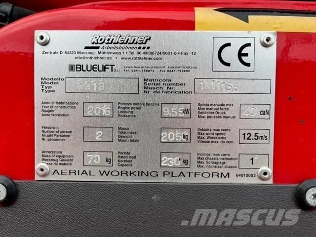 Bluelift SA 18 Kompakte selvkørende bomlifte