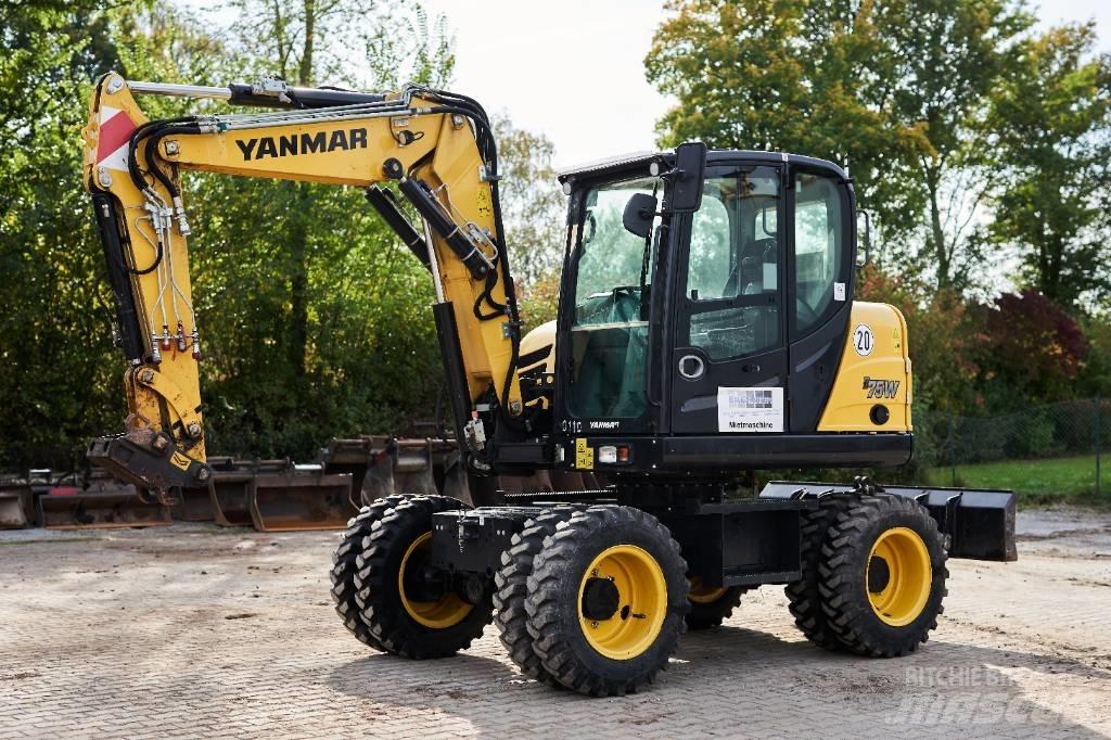 Yanmar B 75 W Gravemaskiner på hjul