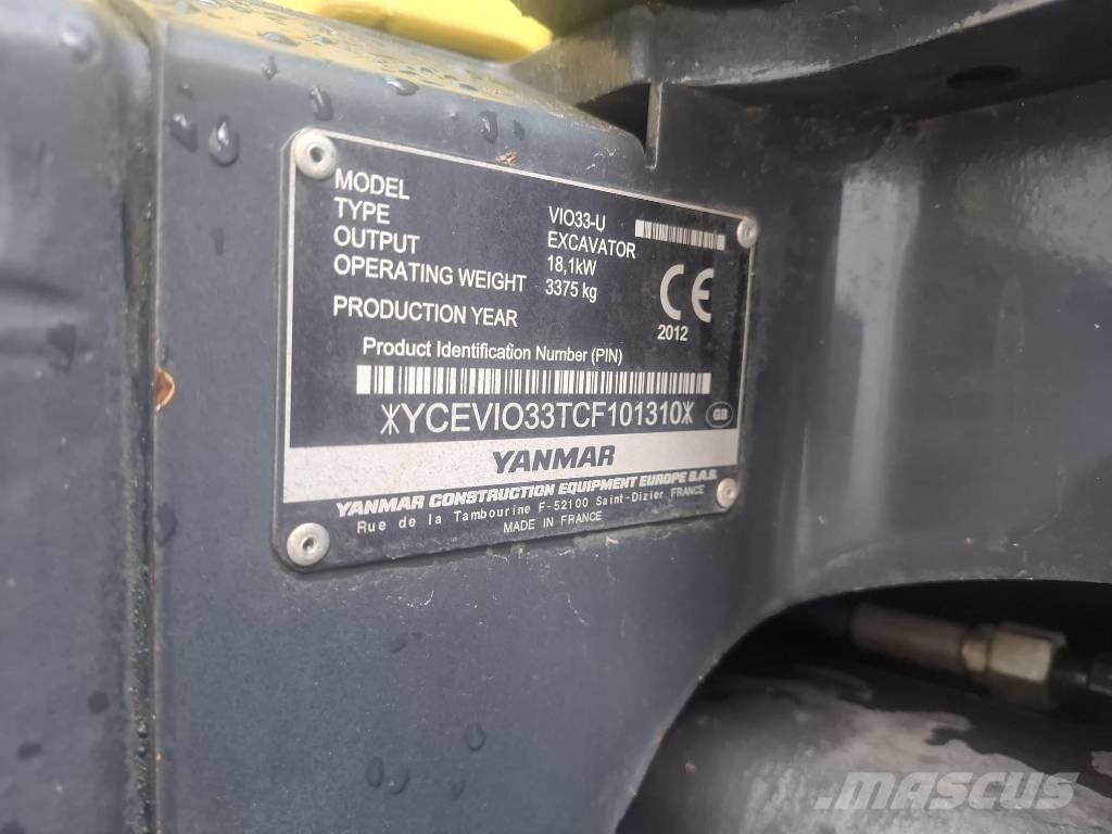 Yanmar Vio 33 U Minigravemaskiner