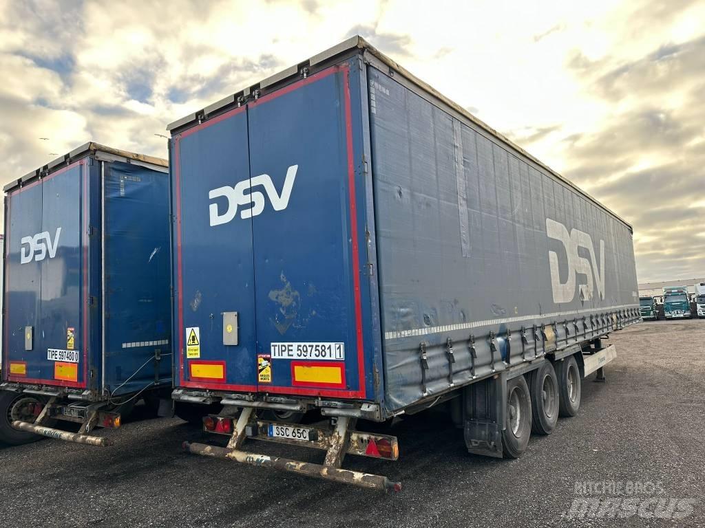 Krone SD Semi-trailer med Gardinsider