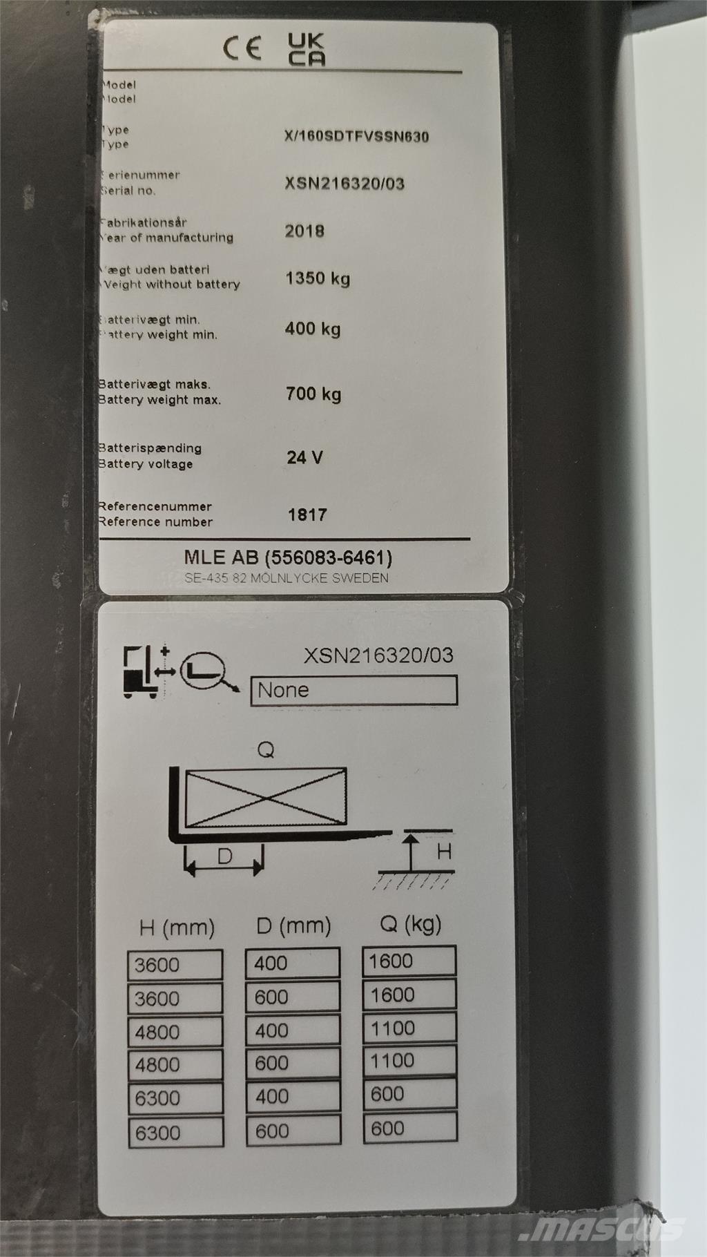 Atlet XSN160E Selvkørende stablere
