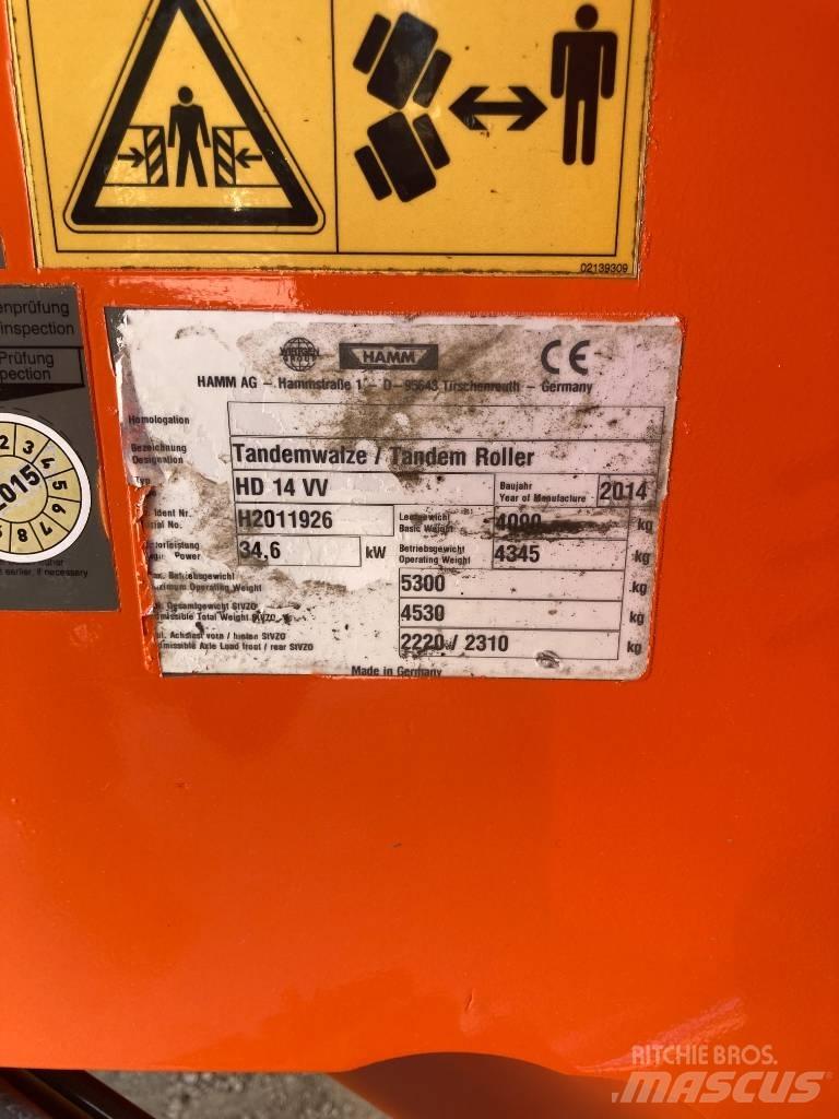 Hamm HD 14 VV Tvilling tromle