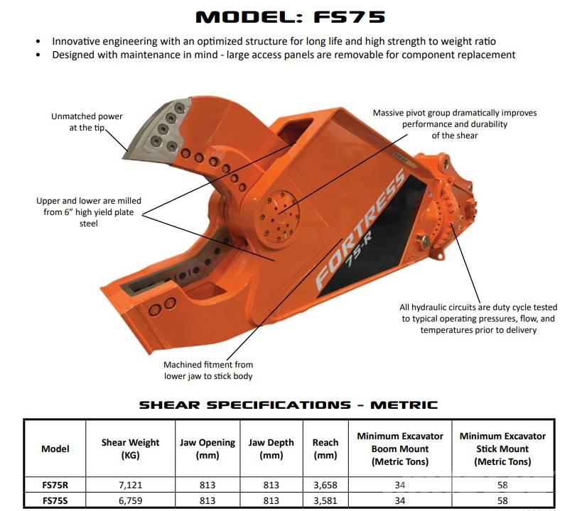  Fortress FS75 Entreprenørknusere