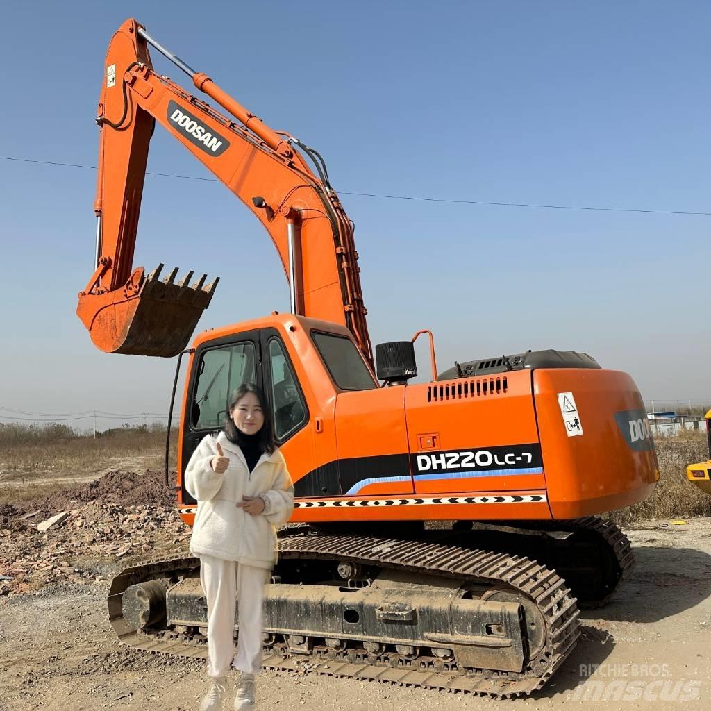 Doosan DH220LC-7 Gravemaskiner på larvebånd