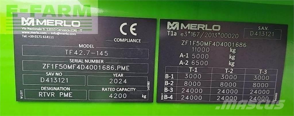 Merlo tf 42.7 - 145 Teleskoplæssere til landbrug