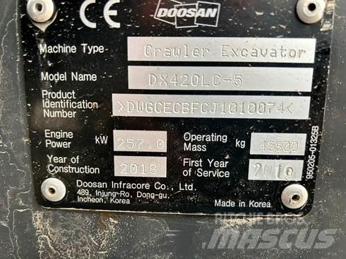 Doosan DX420LC-5 Gravemaskiner på larvebånd