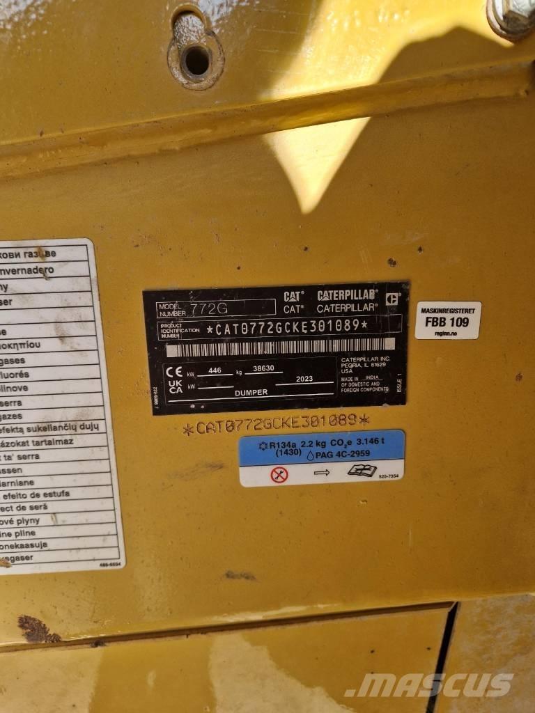 CAT 772 G Knækstyrede dumpere