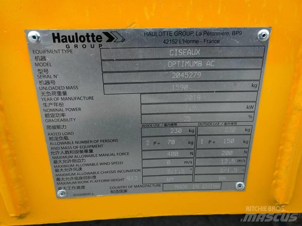 Haulotte OPTIMUM 8 Saxlifte