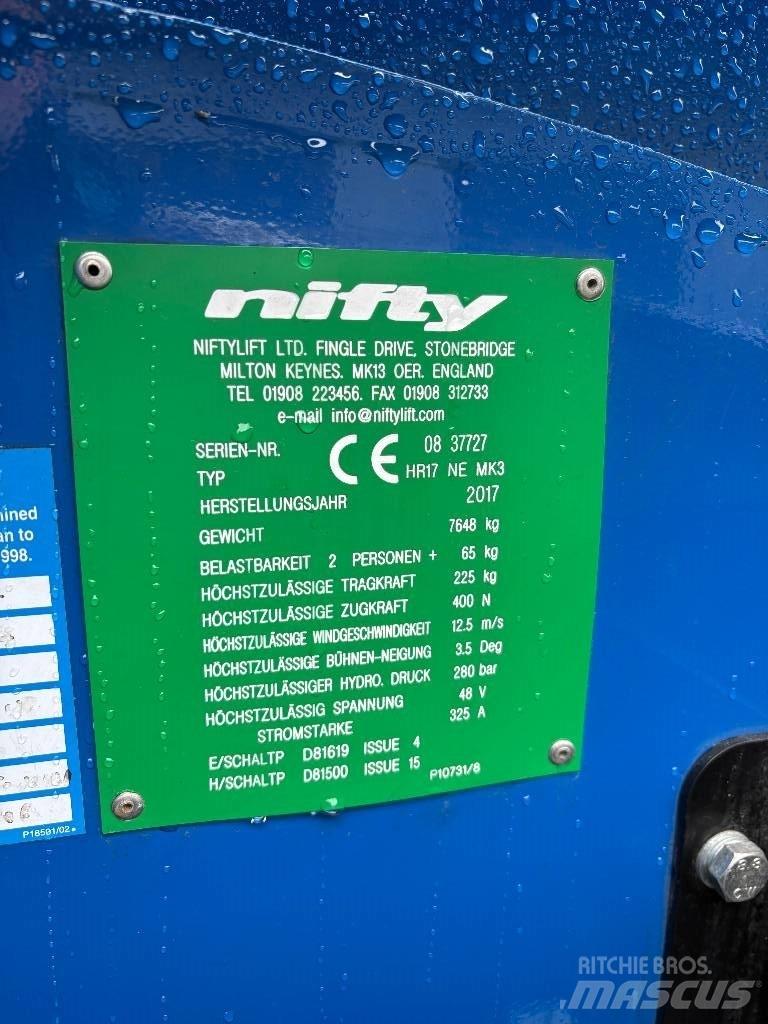 Niftylift HR 17 Bomlifte med knækarm