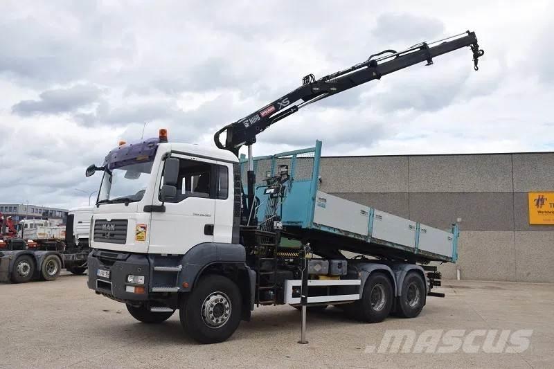 MAN TGA 26.320 Flatbed lastbiler med spil