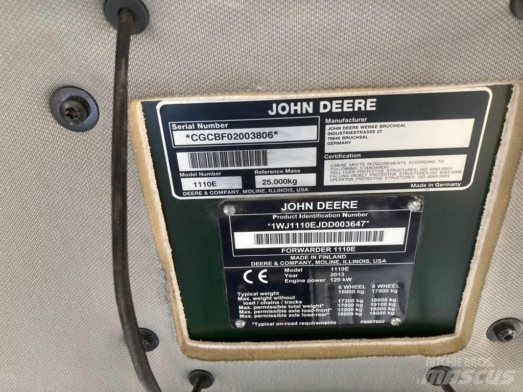 John Deere 1110E Udkørselsmaskiner