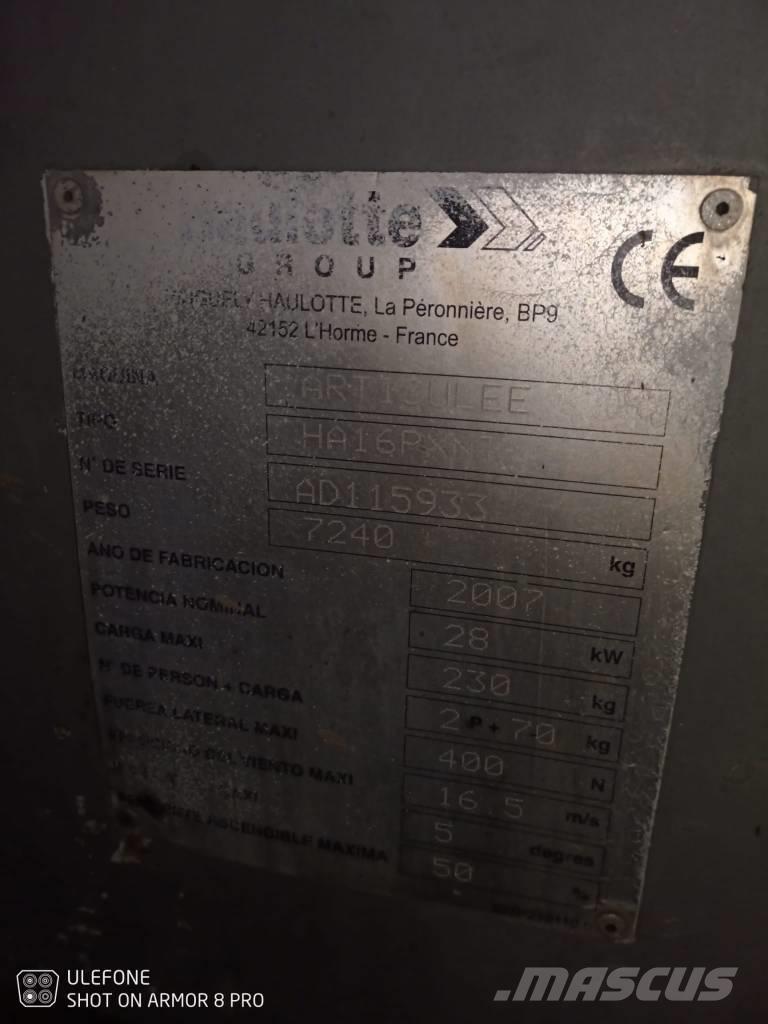 Haulotte HA 16 PX NT Bomlifte med knækarm