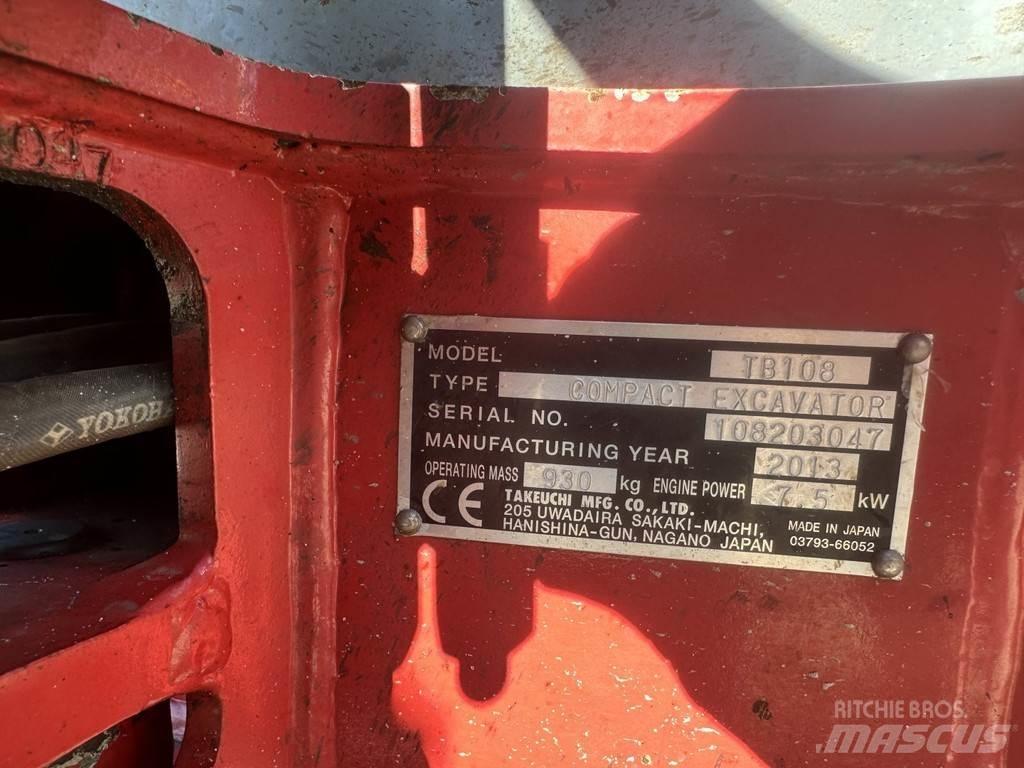 Takeuchi TB108 Minigravemaskiner