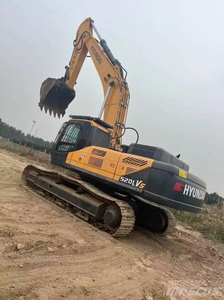 Hyundai Robex 520 VS Gravemaskiner på larvebånd