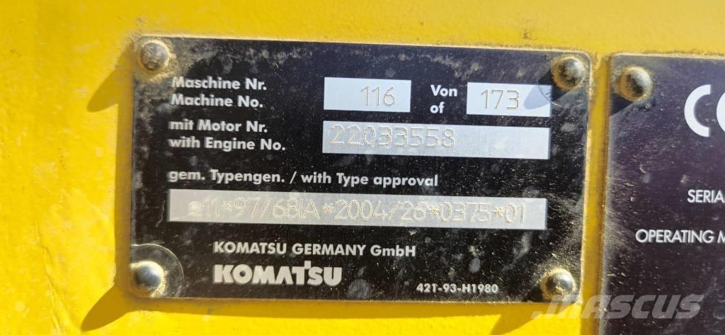 Komatsu PW 180-7EO Gravemaskiner på hjul