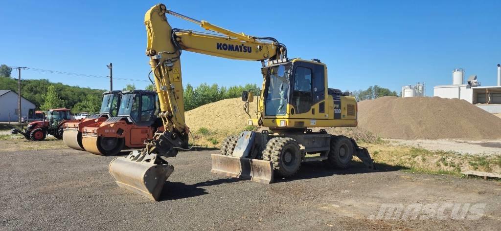 Komatsu PW 180-7EO Gravemaskiner på hjul