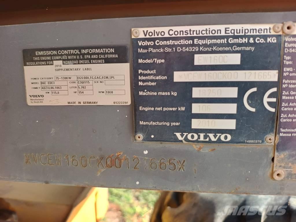 Volvo EW 160 C Gravemaskiner på hjul