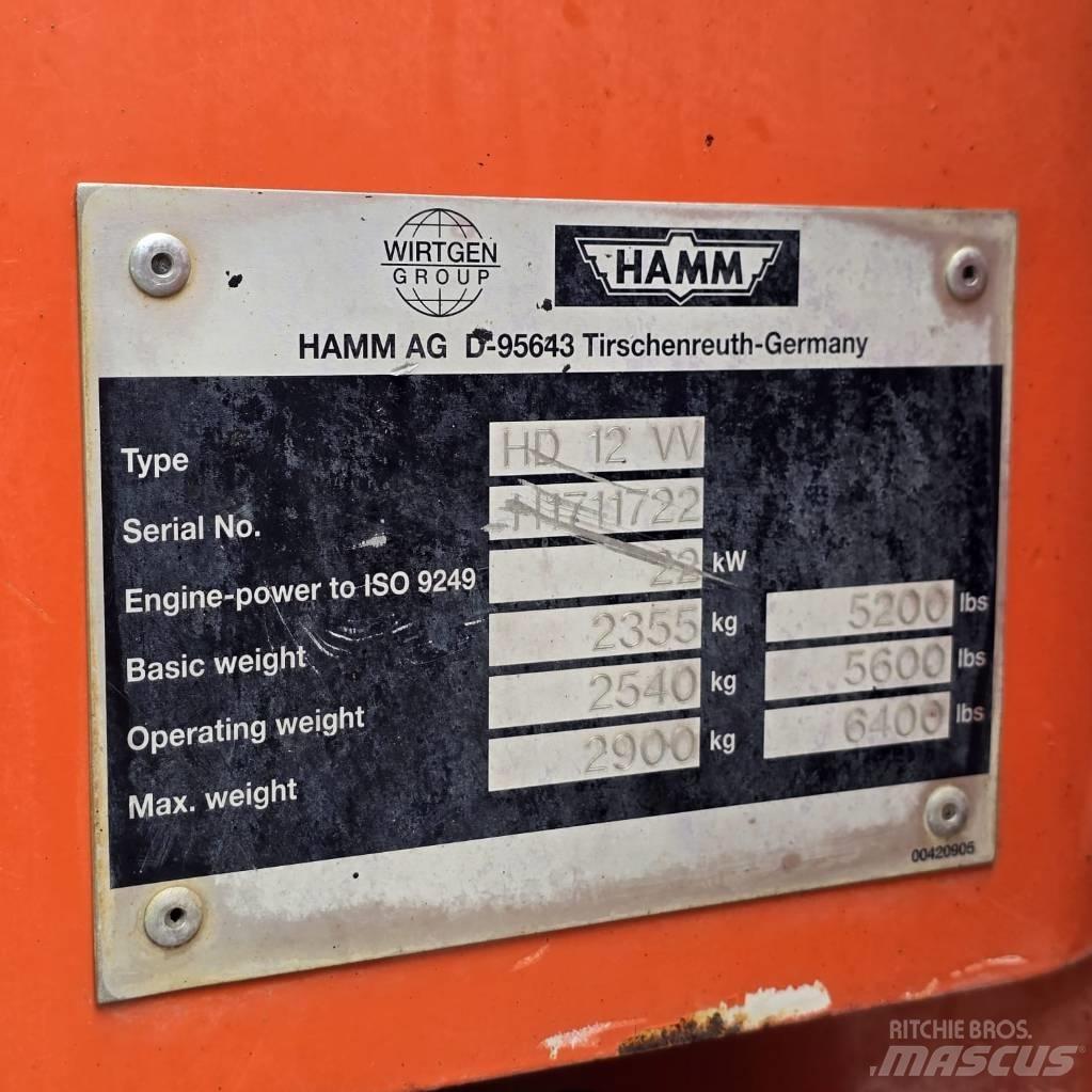Hamm HD 12 VV Tvilling tromle