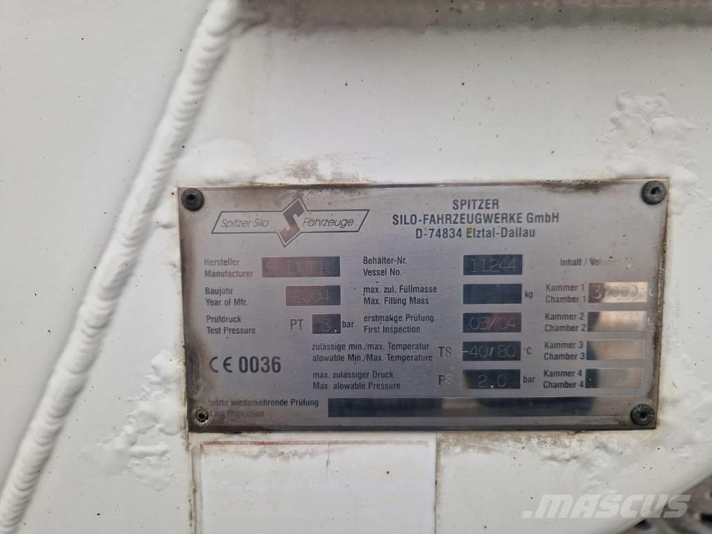 Spitzer SF 2737/2 P Semi-trailer med Tank