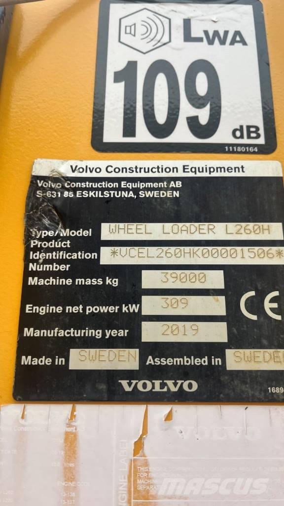 Volvo L260H Læssemaskiner på hjul