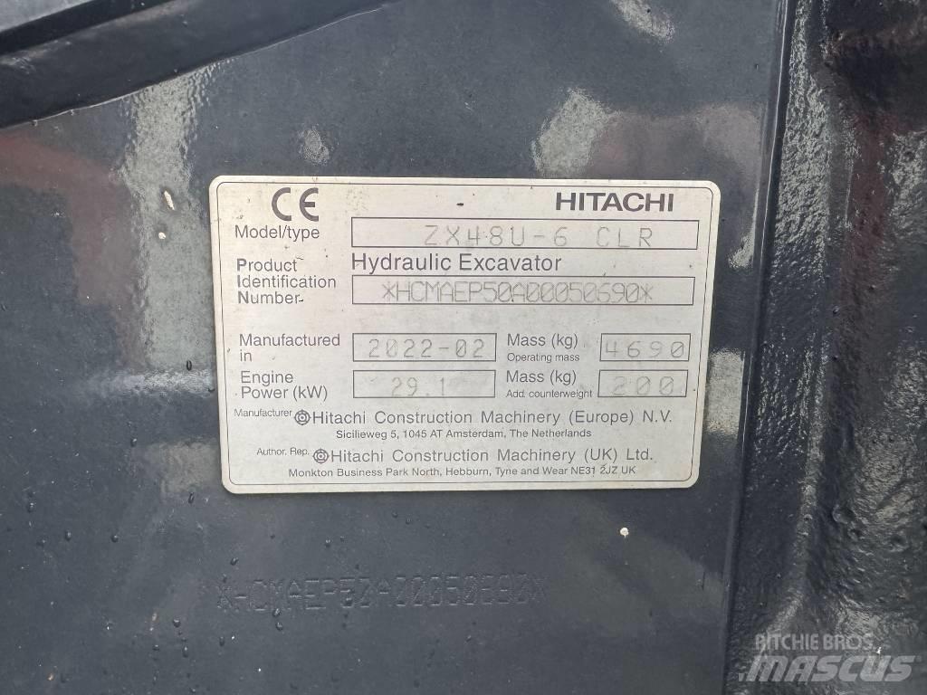 Hitachi ZX 48 U-6 Minigravemaskiner