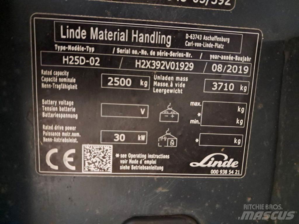 Linde H25D-02 Diesel gaffeltrucks