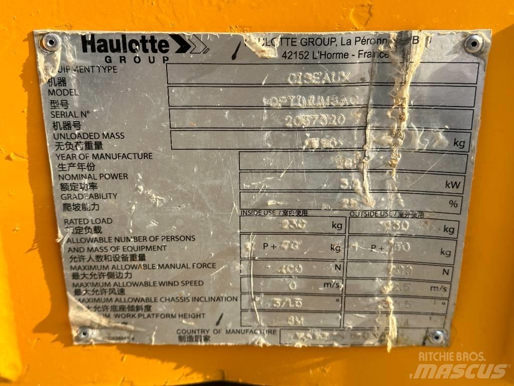 Haulotte OPTIMUM 8 Saxlifte