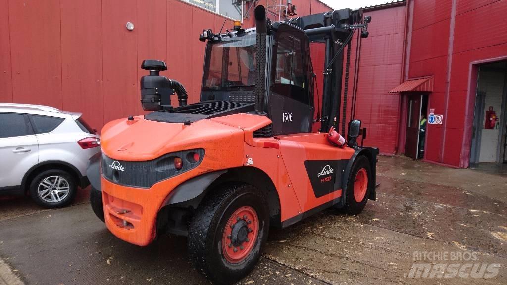 Linde H100D Diesel gaffeltrucks