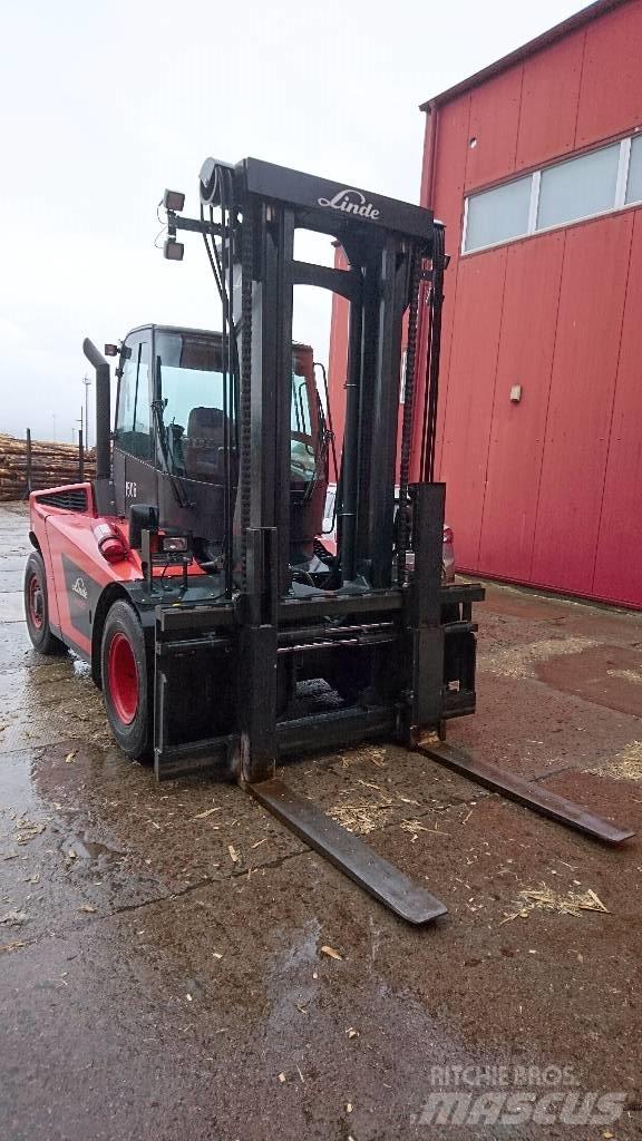 Linde H100D Diesel gaffeltrucks