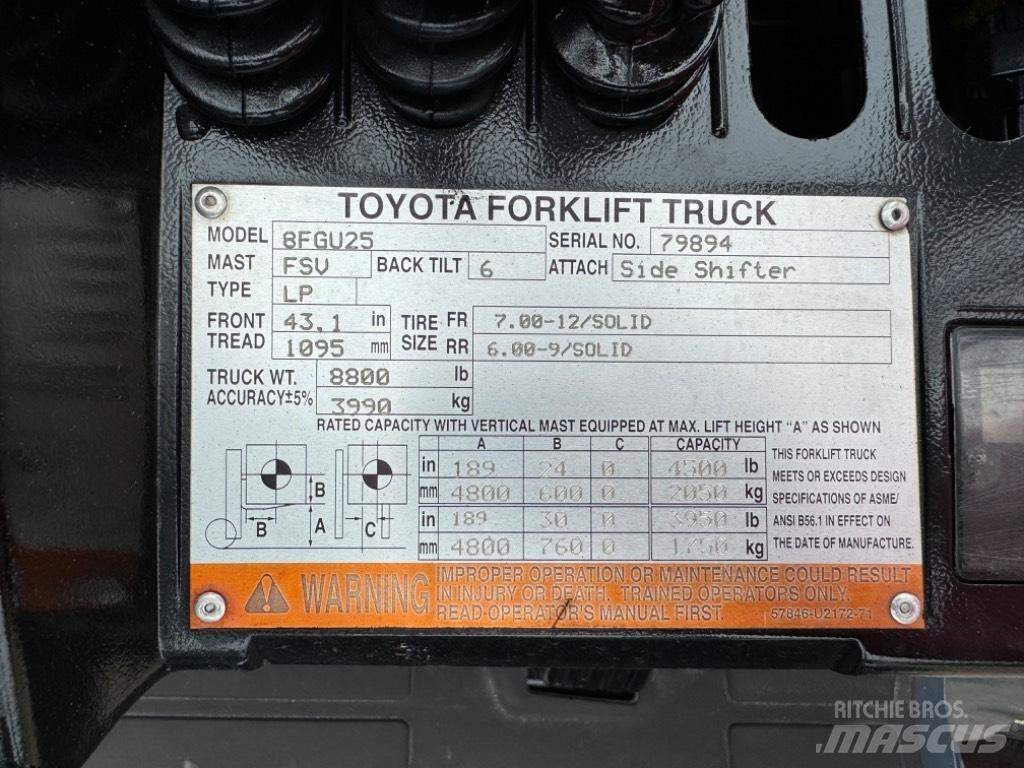 Toyota 8 FG U 25 Gaffeltrucks - andre