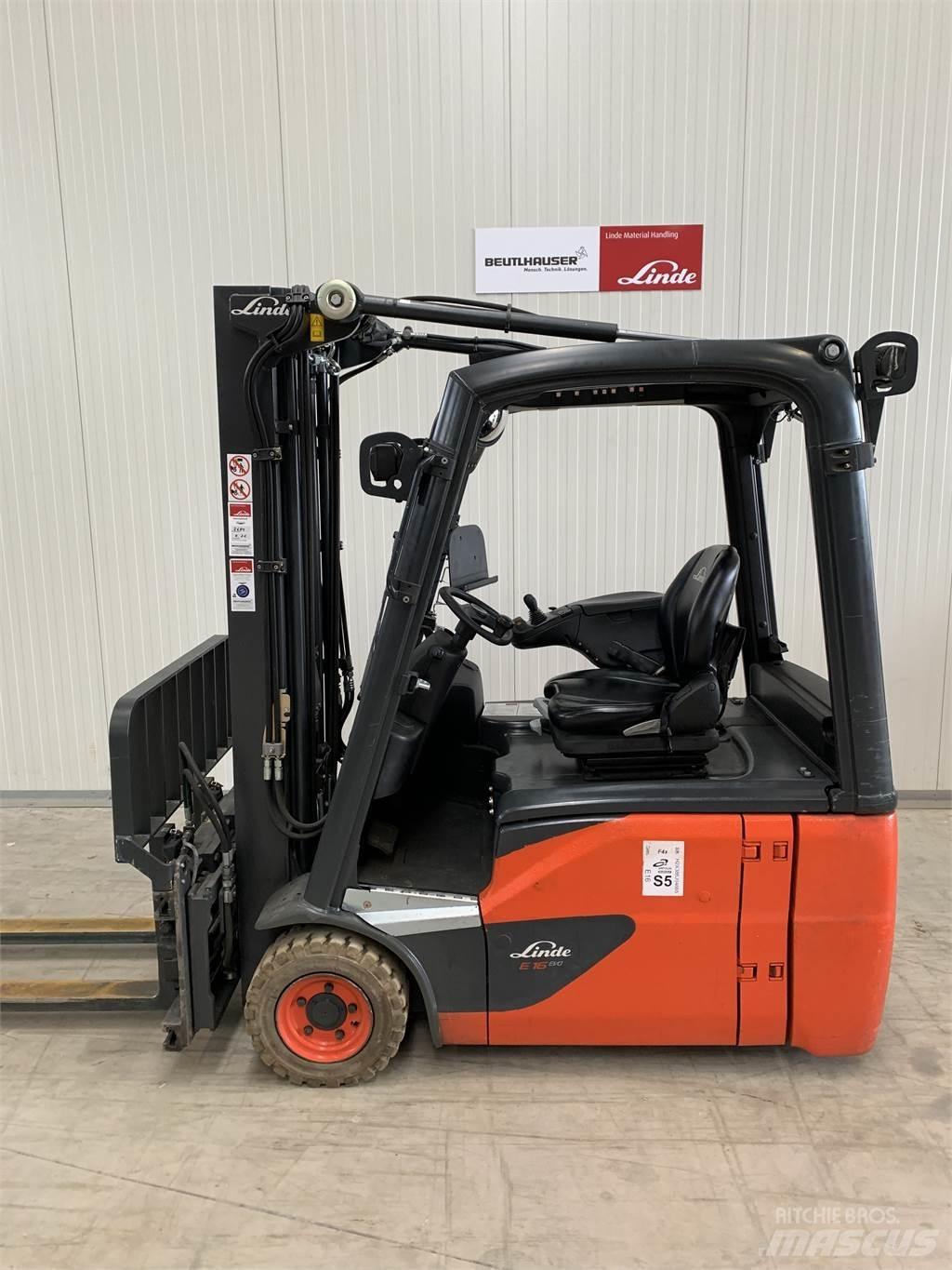 Linde E16 El gaffeltrucks