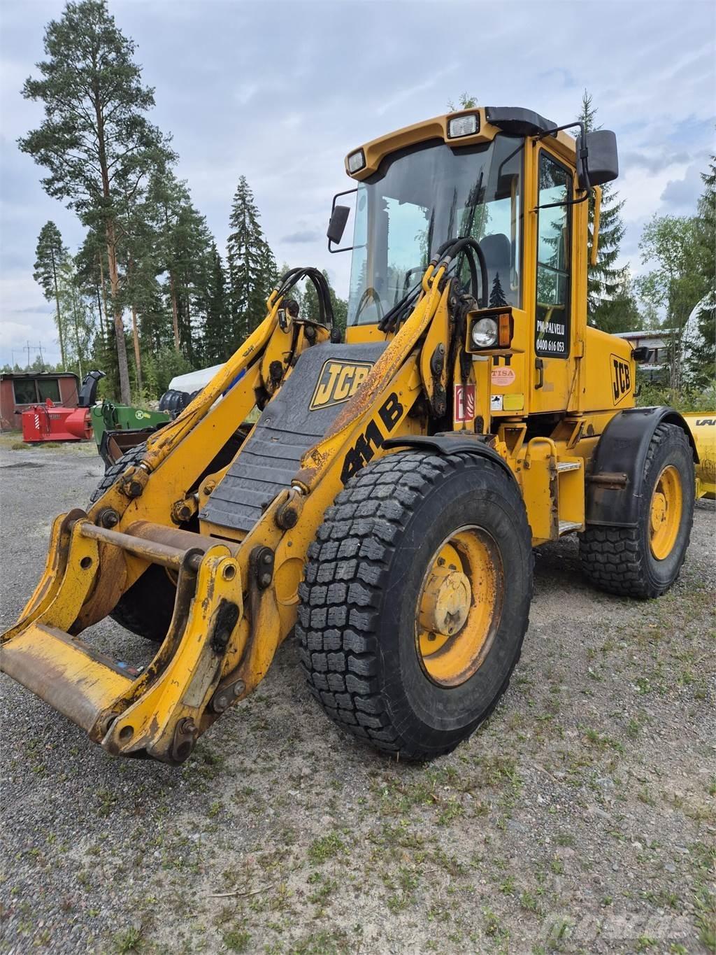 JCB 411B Læssemaskiner på hjul