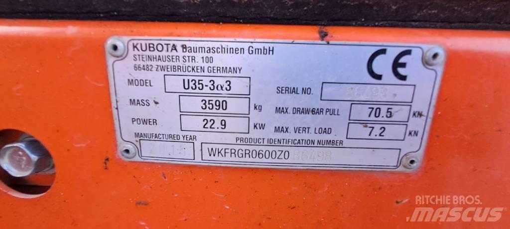 Kubota U35-3A3 Minigravemaskiner