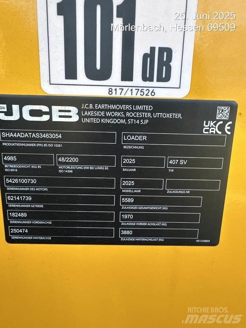 JCB 407 Læssemaskiner på hjul