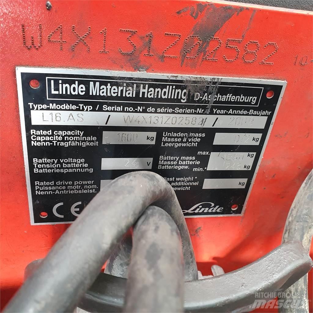 Linde L16AS Gaffelstabler med gående fører
