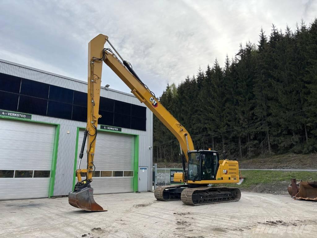 CAT 323 SLR Gravemaskiner med lang gravebom
