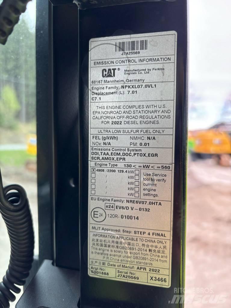 CAT 323 SLR Gravemaskiner med lang gravebom