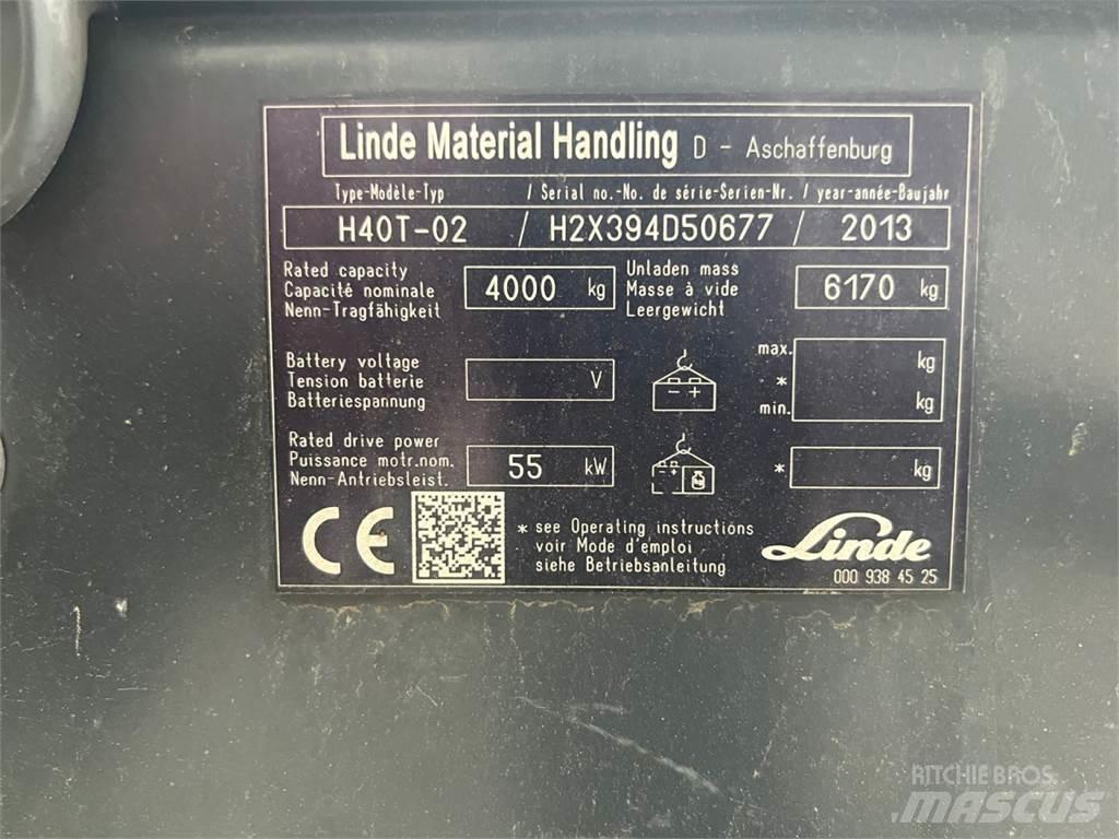 Linde H40T-02 LPG gaffeltrucks