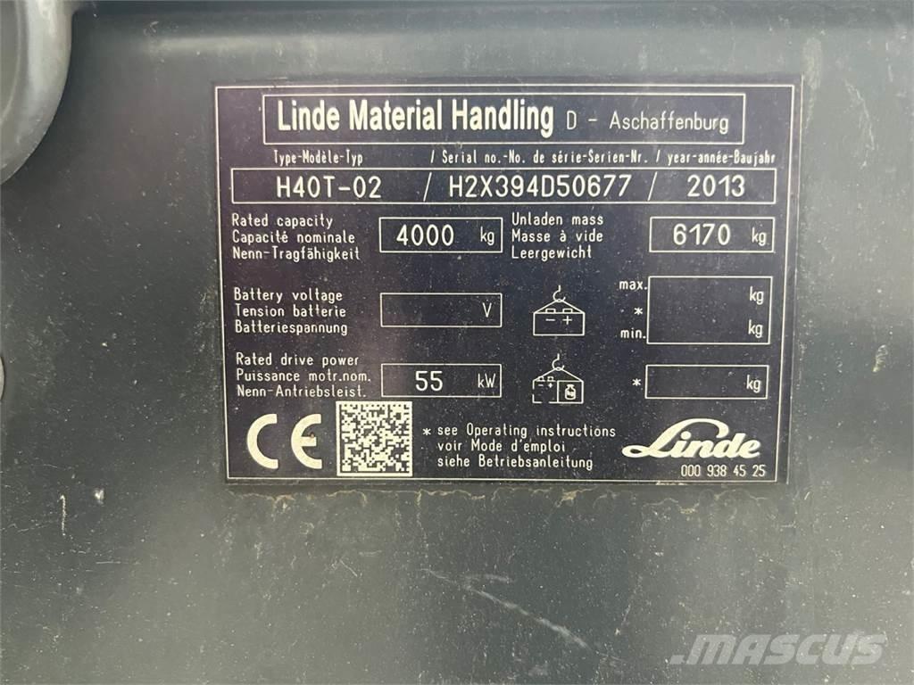 Linde H40T-02 LPG gaffeltrucks