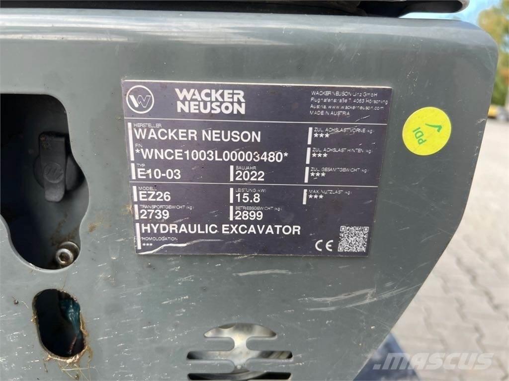 Wacker Neuson EZ26 Gravemaskiner på larvebånd