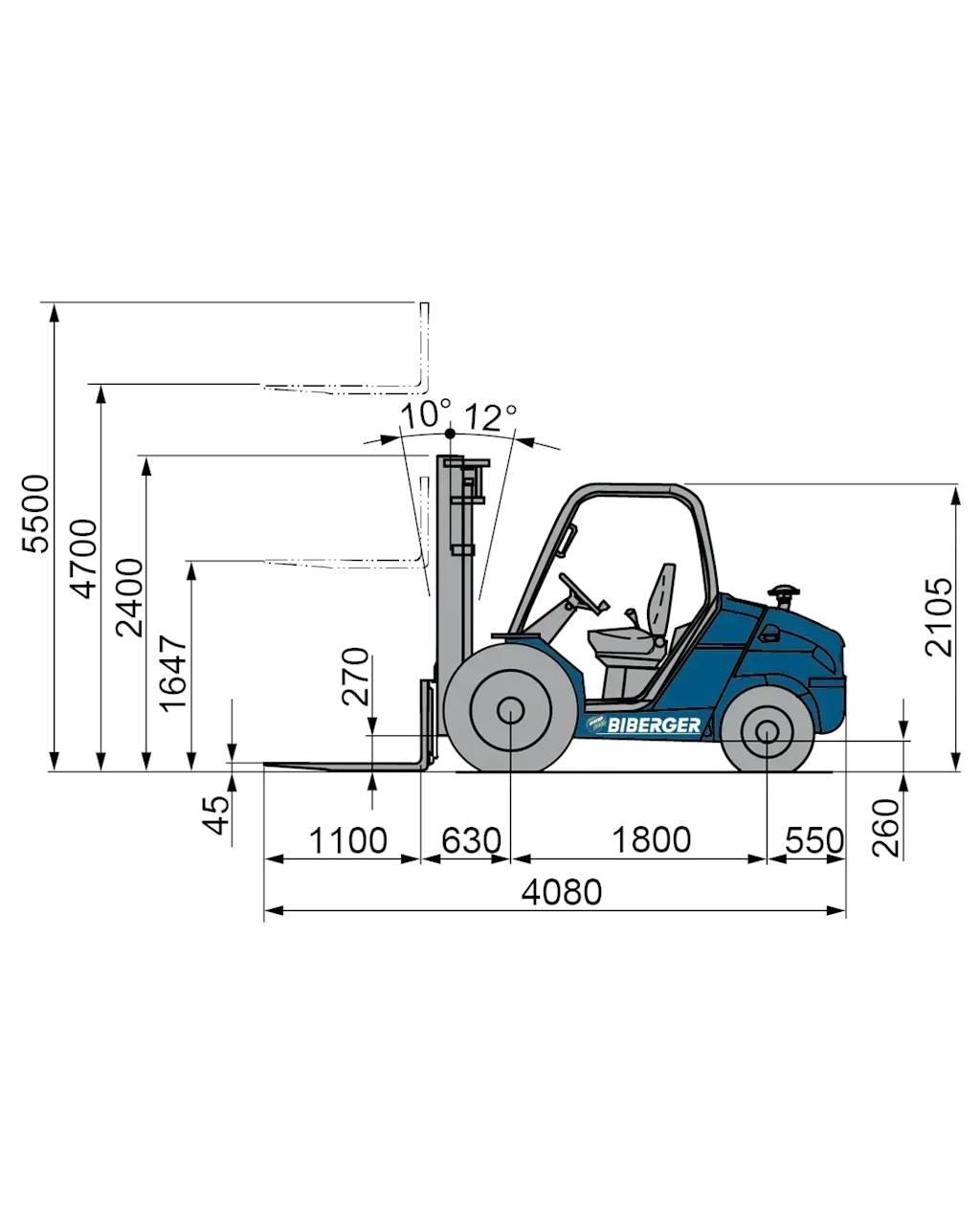 Manitou MSI 30 Diesel gaffeltrucks
