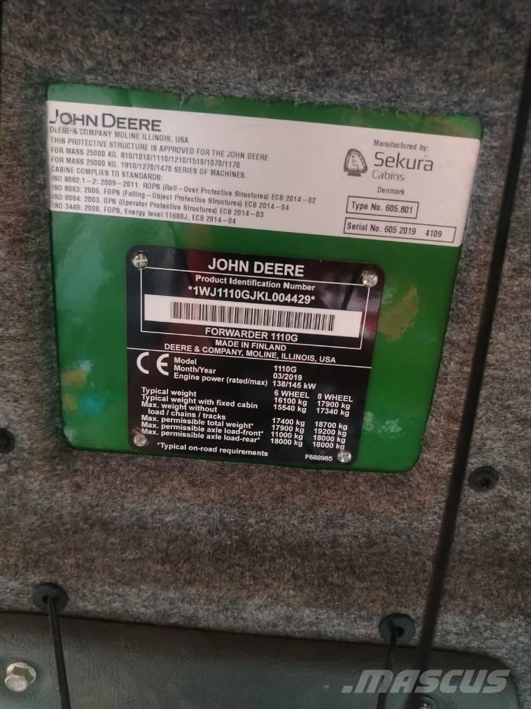 John Deere 1110 Udkørselsmaskiner