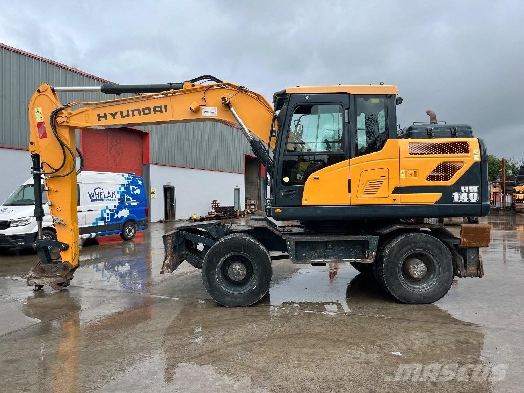 Hyundai HW140 Gravemaskiner på hjul
