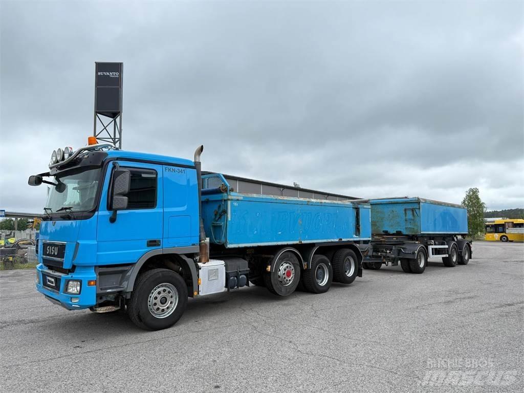 Sisu DK12M 8X4 Lastbiler med tip