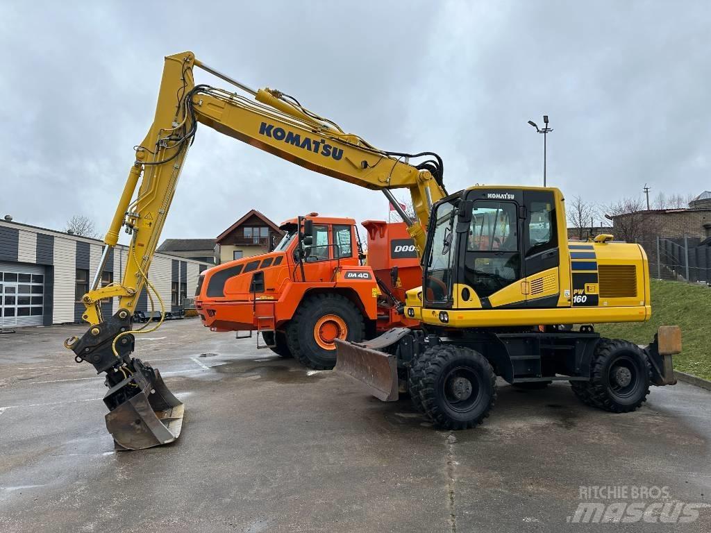 Komatsu PW160-11 Gravemaskiner på hjul