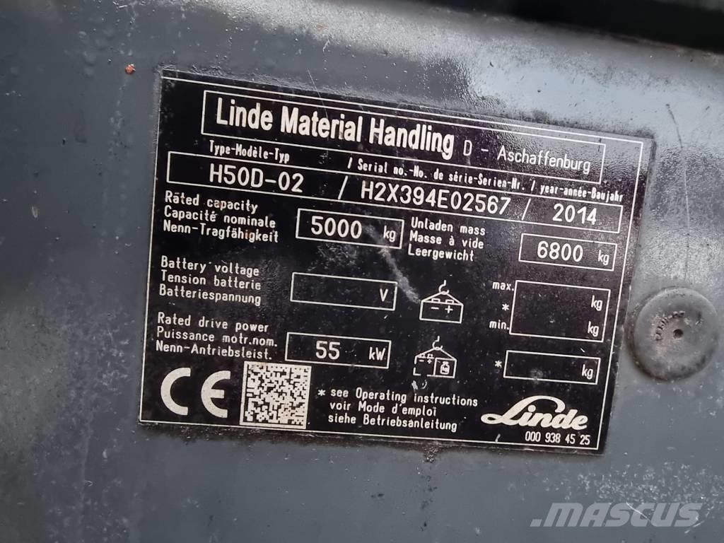 Linde H 50 D Diesel gaffeltrucks