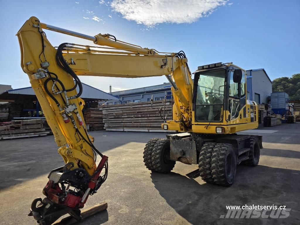 Komatsu PW 160 Gravemaskiner på hjul