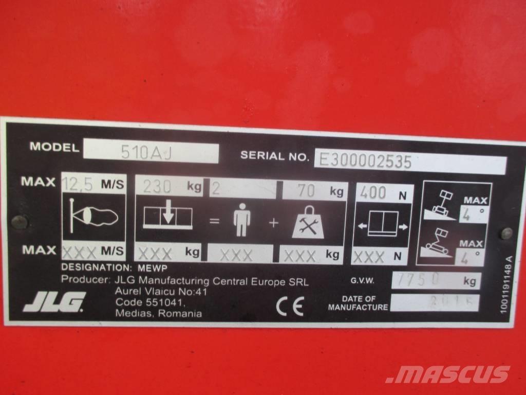 JLG 510 AJ Bomlifte med knækarm