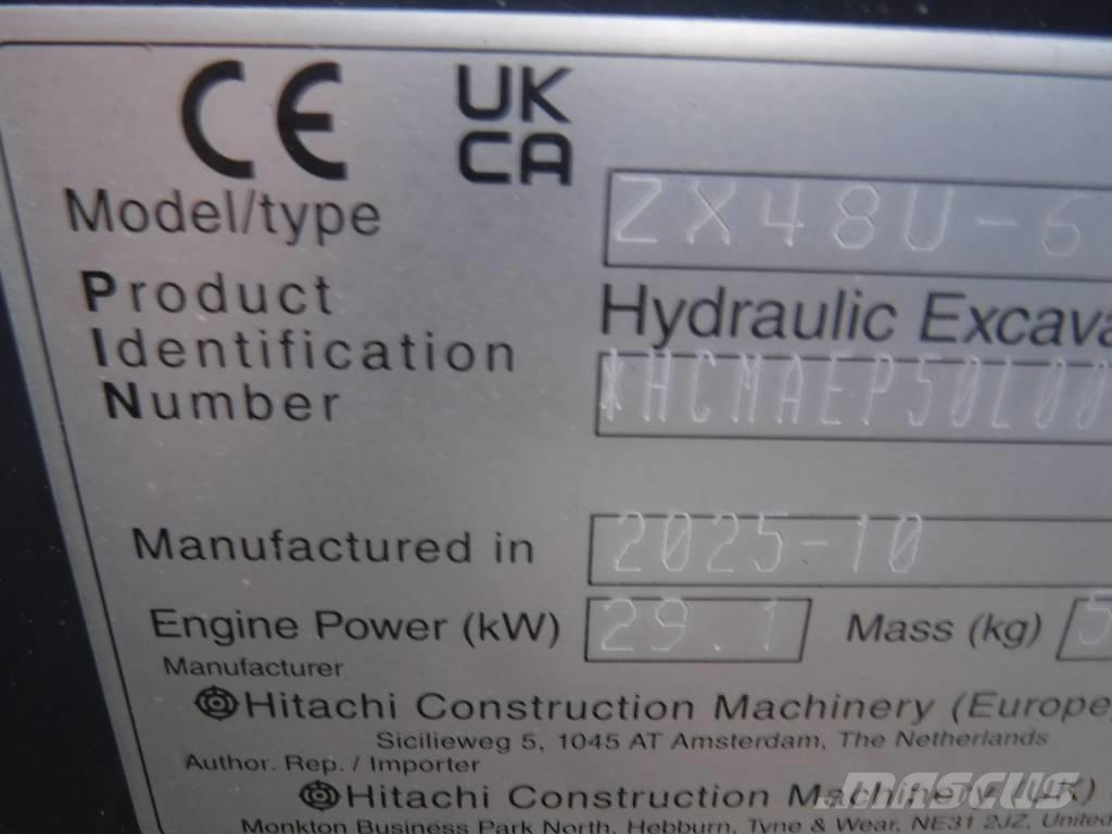 Hitachi ZX 48 U-6 Minigravemaskiner