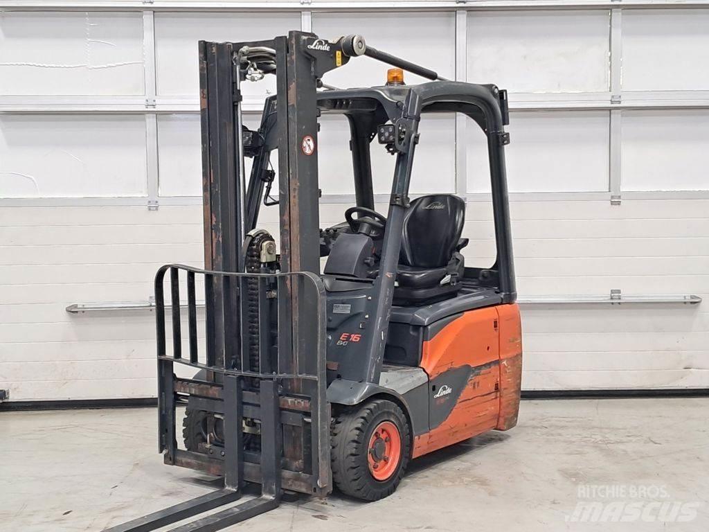 Linde E16C-02 El gaffeltrucks